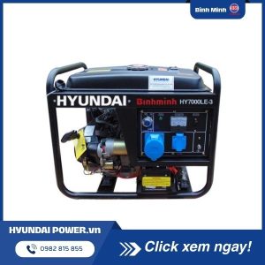 Máy phát điện 5kw chạy xăng 3 pha hyundai HY7500LE-3