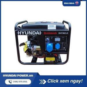 Máy phát điện chạy dầu 3kw diesel Hyundai DHY36CLE