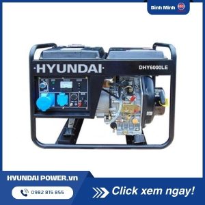 Máy phát điện chạy dầu 5kw Hyundai DHY6000LE, DHY6000LE-3