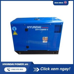 Máy phát điện chạy dầu 12Kva -13Kva diesel Hyundai DHY12500SE- 3