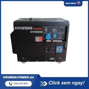 Máy phát điện chạy dầu 1 pha Hyundai DHY9000SE