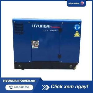 Máy phát điện chạy dầu 1 pha Hyundai DHY14000SE