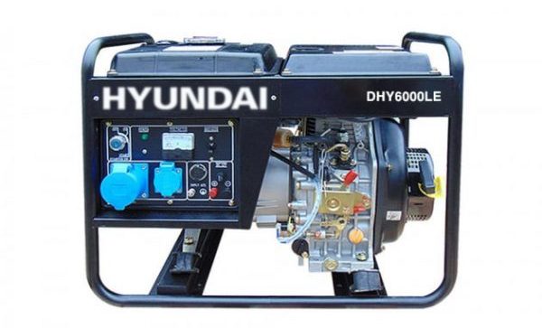 Máy phát điện chạy dầu 5kW diesel Hyundai DHY6000LE