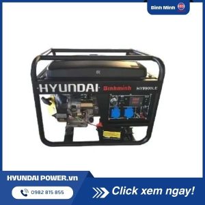 Máy phát điện 6.5kW chạy xăng 1 pha Hyundai HY9900LE