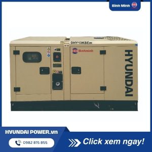 Máy phát điện chạy dầu 1 pha 13kW có vỏ chống ồn đồng bộ