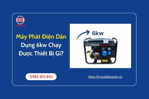 Máy Phát Điện Dân Dụng 6kw Chạy Được Thiết Bị Gì