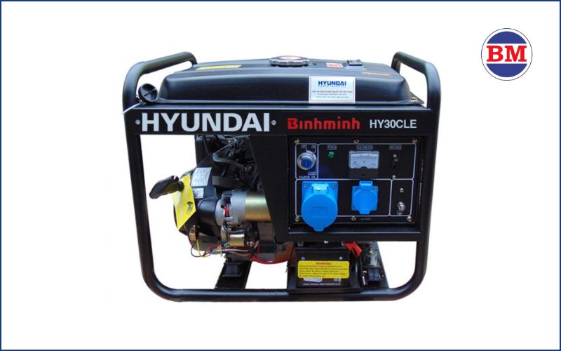 Máy Phát Điện Hyundai 2.6kw Hy30cle (chạy Xăng)