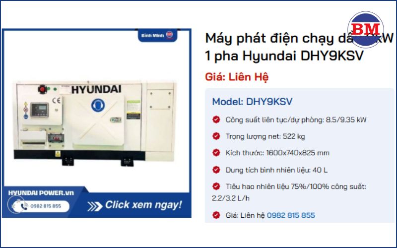 Vì Sao Nên Chọn Máy Phát điện 9kw Cho Gia đình Và Văn Phòng