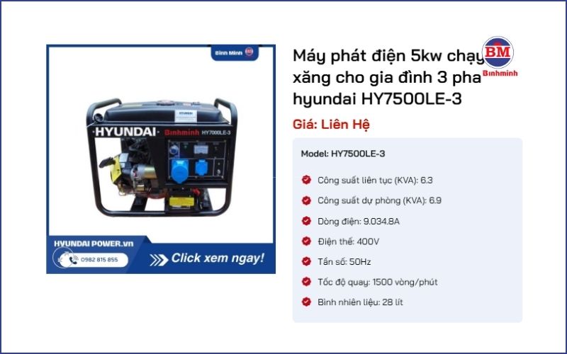Địa Chỉ Cung Cấp Máy Phát điện 5kw Tại Nghệ An Giá Siêu Rẻ