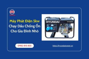 Máy Phát Điện 5kw Chạy Dầu Chống Ồn Cho Gia Đình Nhỏ