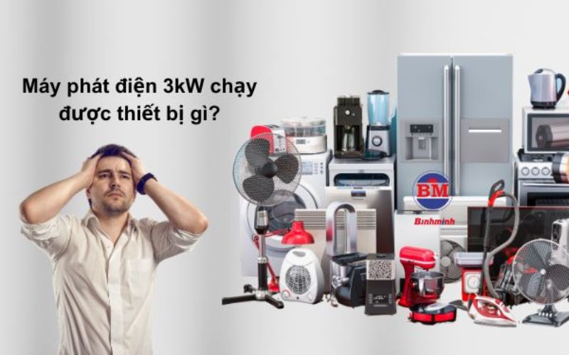 Máy Phát điện 3kw Chạy được Những Thiết Bị Nào Trong Văn Phòng 