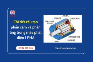 Chi Tiết Cấu Tạo Phần Cảm Và Phần ứng Trong Máy Phát điện 1 Pha